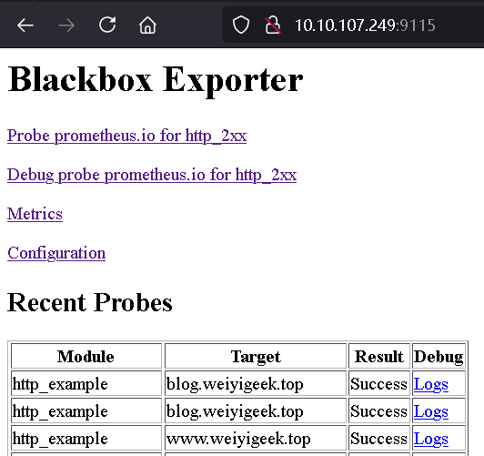 WeiyiGeek.BlackBox Exporter